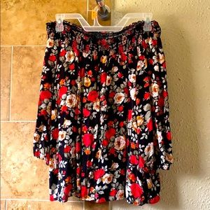 Off the shoulder floral top